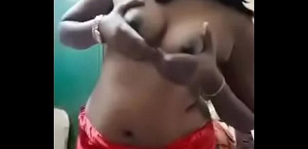  Swathi naidu exchanging saree by showing boobs,body parts and getting ready for shoot part-4